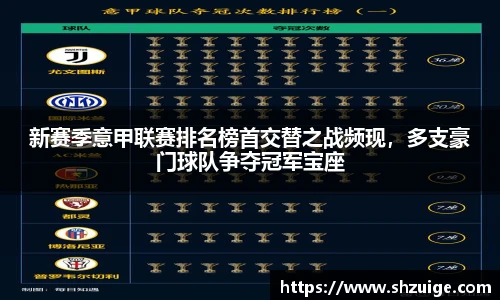 新赛季意甲联赛排名榜首交替之战频现，多支豪门球队争夺冠军宝座